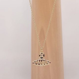 สร้อยคอ Vivienne Westwood Necklace รุ่น Harlequin Pendant สี Oxblood