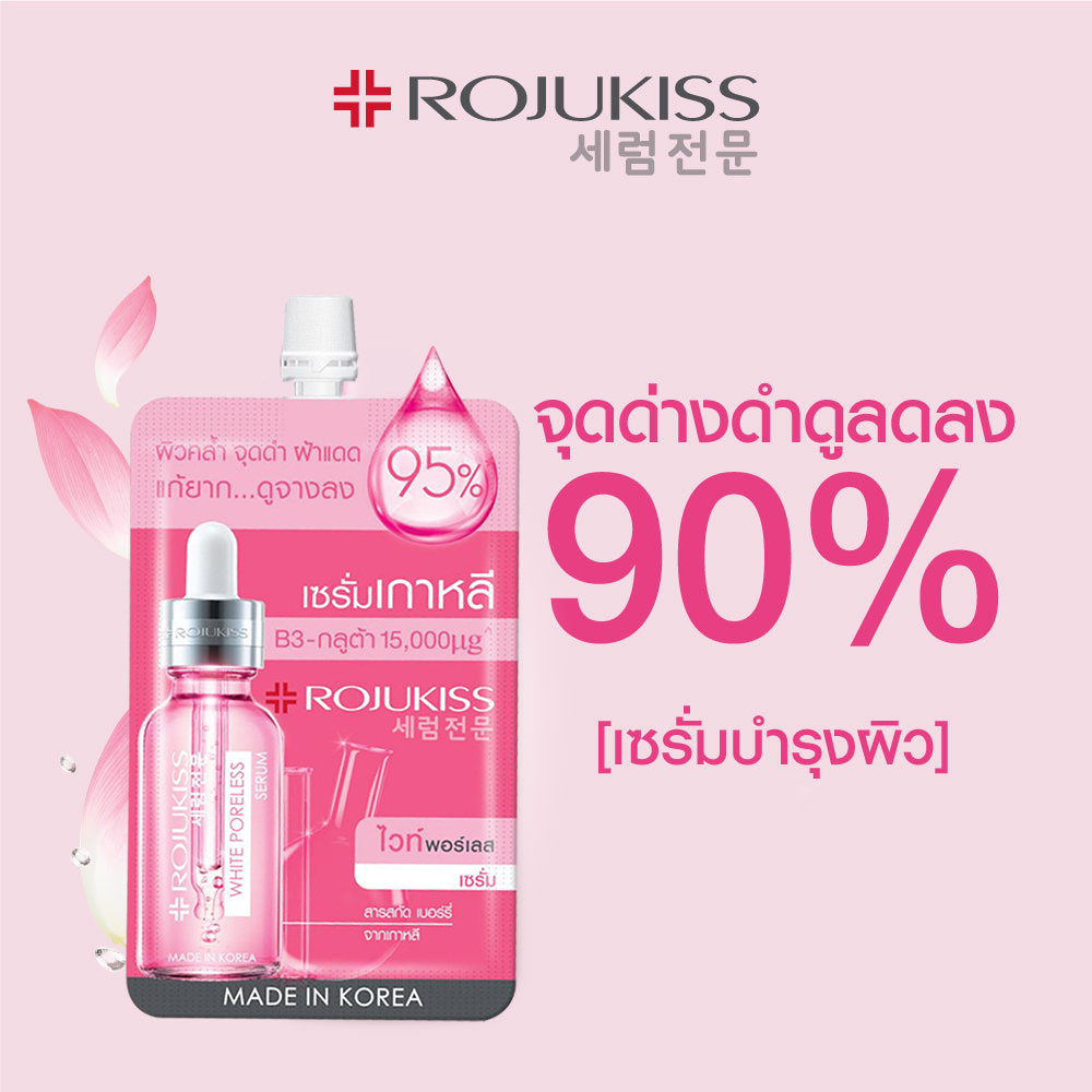 แบบซอง-โรจูคิส-ผลิตภัณฑ์บำรุงผิวหน้า-rojukiss-facial-care-serum-cream-sachet-เซรั่ม-ครีมซอง-rjk