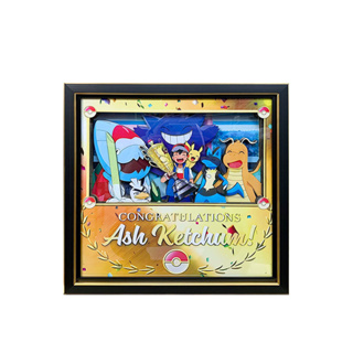 Pokemon โปเกมอน Ash Ketchum แชมป์ อะคริลิค กรอบรูปถ่าย ภาพวาดตกแต่ง อุปกรณ์ต่อพ่วงอะนิเมะ การ์ตูนอนิเมะ ของสะสม ตกแต่ง