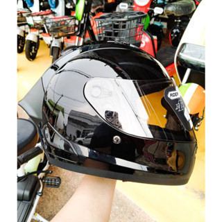 หมวกกันน็อค RIDER R1X รุ่นใหม่ สีดำ(BLACK)  นวมถอดซักได้ คุ้มค่า ราคาถูก