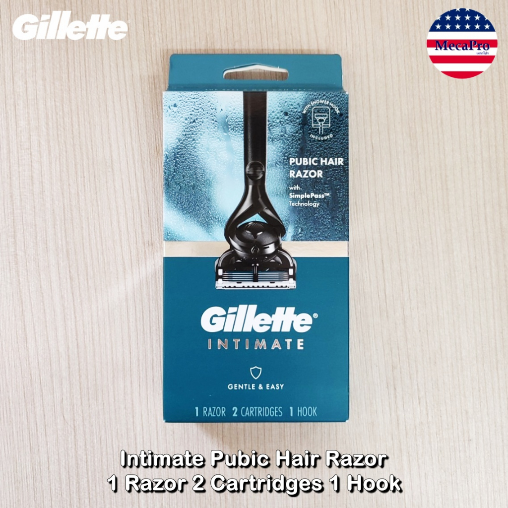 Gillette® Intimate Pubic Hair Razor Gentle & Easy ยิลเลตต์ ชุดมีดโกน ...