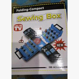 sewing-box-กล่องอุปกรณ์เย็บผ้า-ด้าย-อุปกรณ์เย็บผ้า-ที่เย็บผ้า-ด้ายเย็บผ้า-สีฟ้า