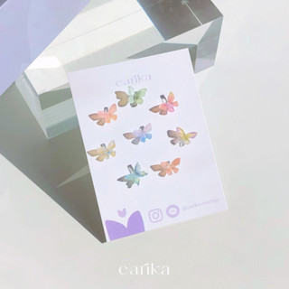 (กรอกโค้ด 72W5V ลด 65.-) earika.earrings - wild butterfly set เซ็ตต่างหูผีเสื้อก้านเงินแท้ ผิวแพ้ง่ายใส่ได้