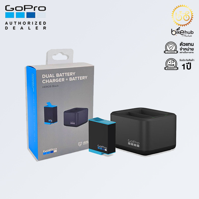 ของแท้-gopro-hero-9-10-11-dual-battery-charger-battery-แท่นชาร์จแบตเตอรี่คู่พร้อมแบตเตอรี่