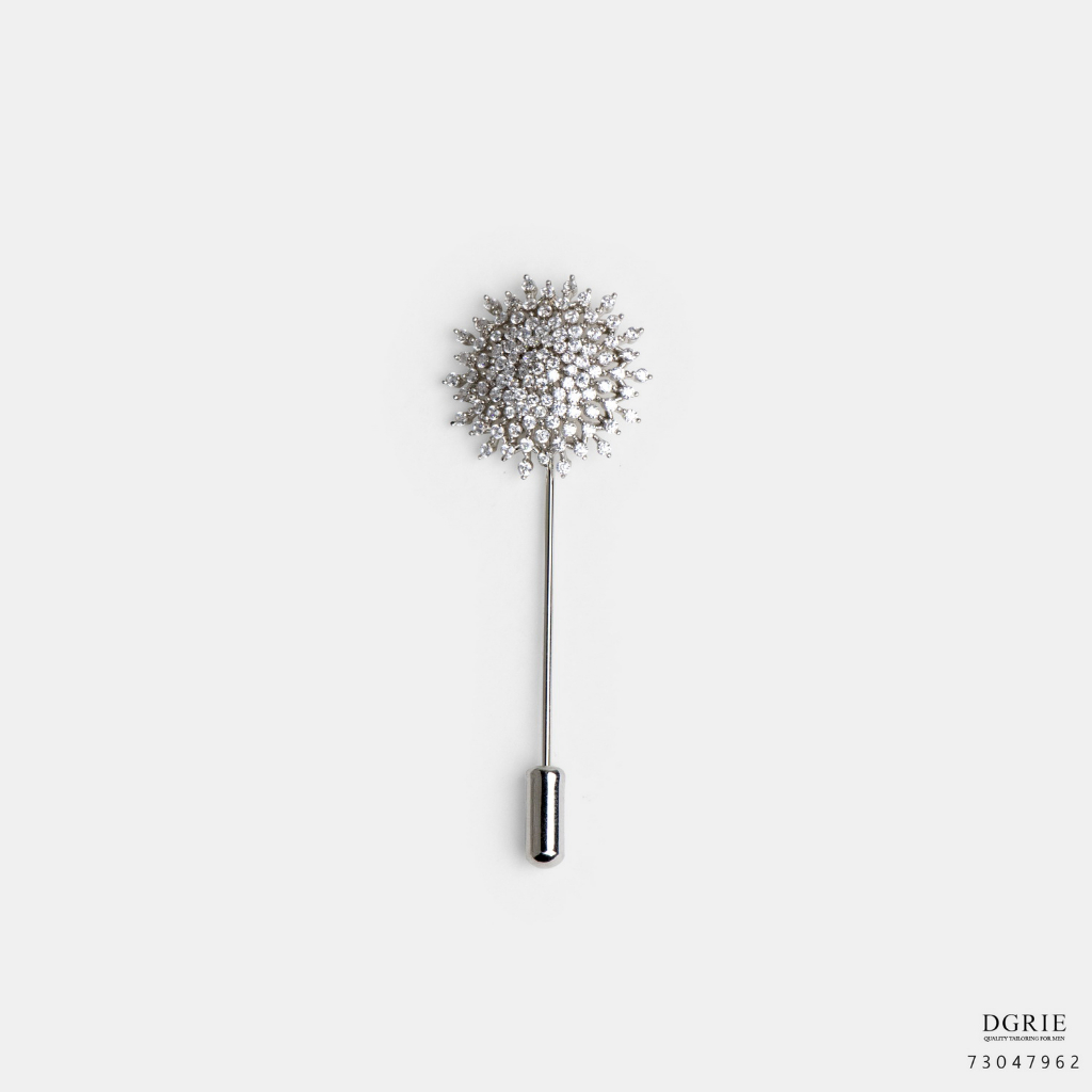 silver-diamond-chrysanthemum-fireworks-pin-เข็มกลัดเบญจมาศดอกไม้ไฟ