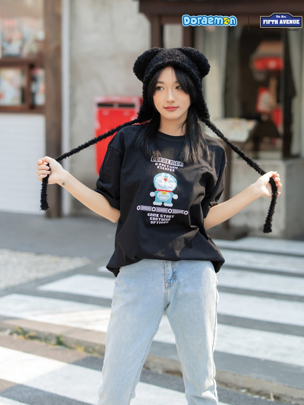 เสื้อยืด-doraemon-โดราเอมอน-ลิขสิทธิ์แท้-ลายพิกเซล