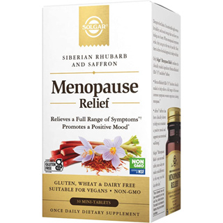 บรรเทาอาการ วัยหมดประจำเดือน Solgar, Menopause Relief, 30 Mini-Tablets