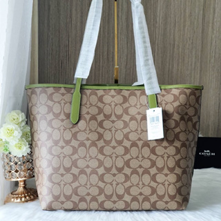 COACH 5696 CITY TOTE IN SIGNATURE CANVAS