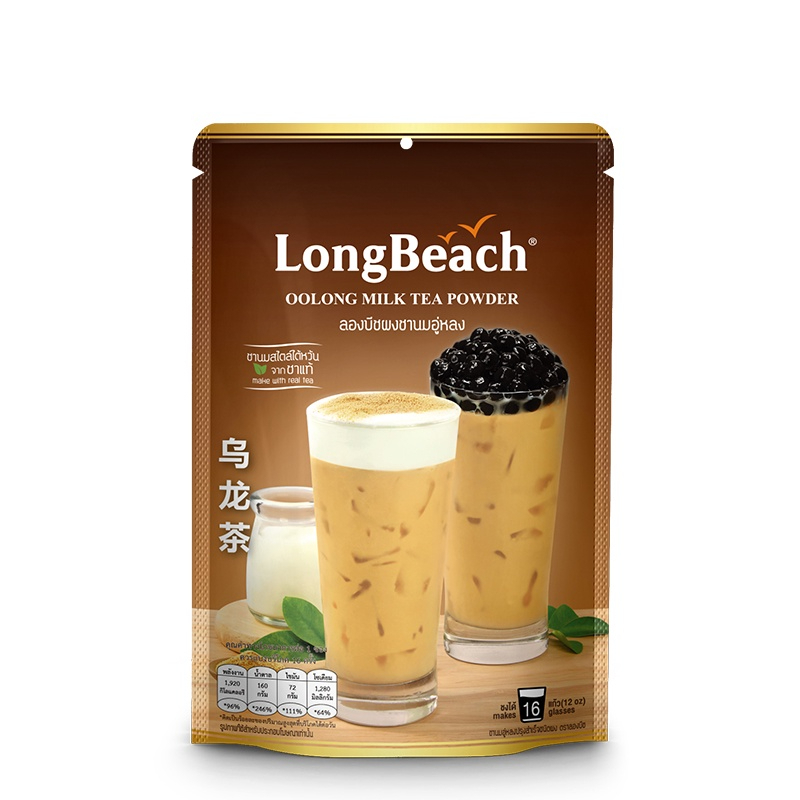 LongBeach Oolong Milk Tea Powder ลองบีชผงชานมอู่หลง 300 กรัม Shopee