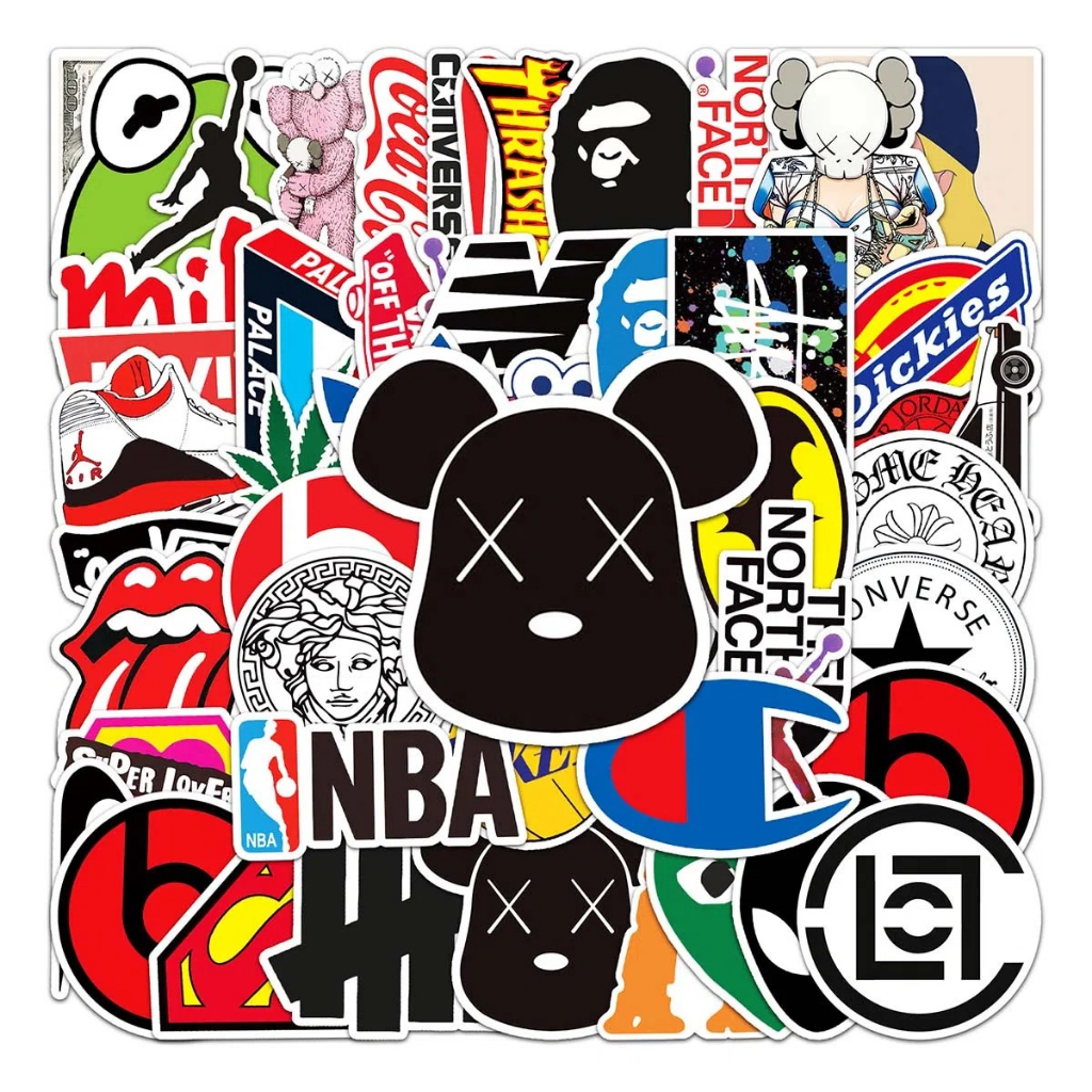 พร้อมส่งสติกเกอร์ไดคัท Sticker VANS Famous logo DIY กันน้ำ สติ๊กเกอร์ ...