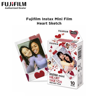 สินค้า Fujifilm Instax Mini Heart Sketch Film ฟิล์มโพราลอยด์