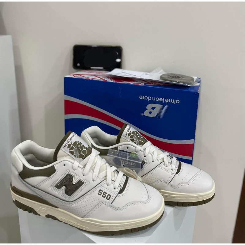 รุ่นlimited-ราคาพิเศษ-11-900-new-aime-leon-dore-x-new-balance-ald-550-สี-olive-9-5-us-27-5-cm