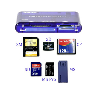 พร้อมส่ง การ์ดรีดเดอร์ Hama SM xD MS SD CF USB 2.0 35in1 Card Reader