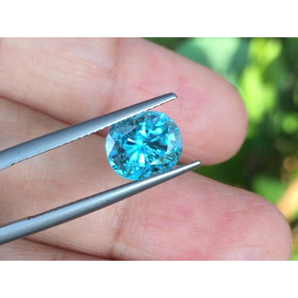 พลอยเพทาย-blue-zircon-นน3-96กะรัต