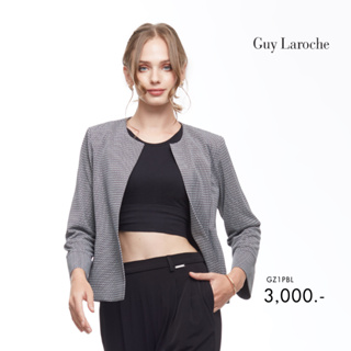 Guy Laroche New GL Light Jacket Jersey Jacquard Square สี่เหลี่ยม (GZ1PBL)