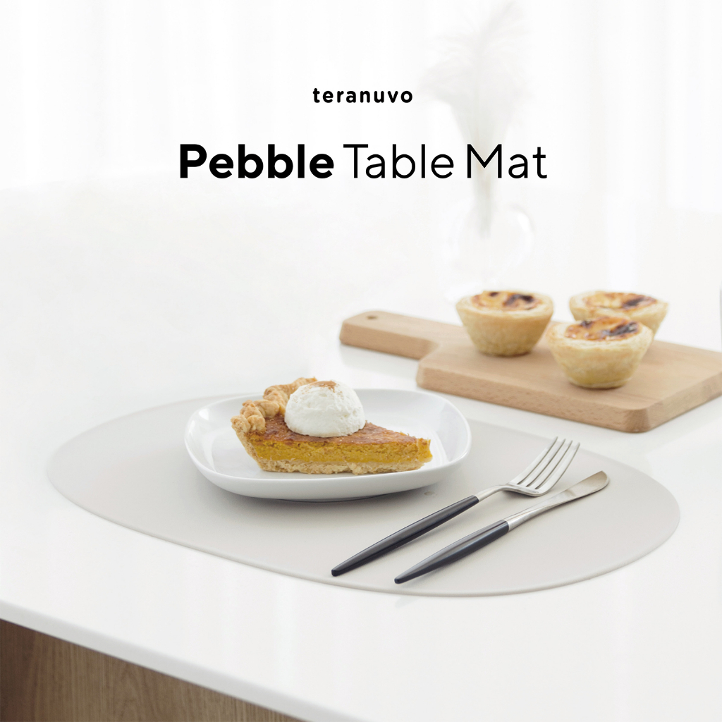 teranuvo-by-elago-pebble-table-placemat-for-dining-table-non-slip-durable-non-toxic-safe-silicone-material-ถาดรองจาน