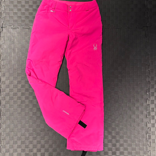 ส่งต่อ กางเกงสกี เล่นหิมะ ski pants สีชมพู ยี่ห้อ Spyder size 6