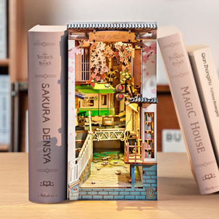 ภาพหน้าปกสินค้า[พร้อมส่ง] กล่องคั่นหนังสือ Book Nook DIY ที่กั้นหนังสือไม้ ประกอบเอง คู่มือ ENG เปิดไฟได้ ตกแต่งชั้นหนังสือ Robotime ที่เกี่ยวข้อง