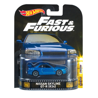 Hot Wheels Fast &amp; Furious Nissan Skyline GT-R (R34) Vehicle