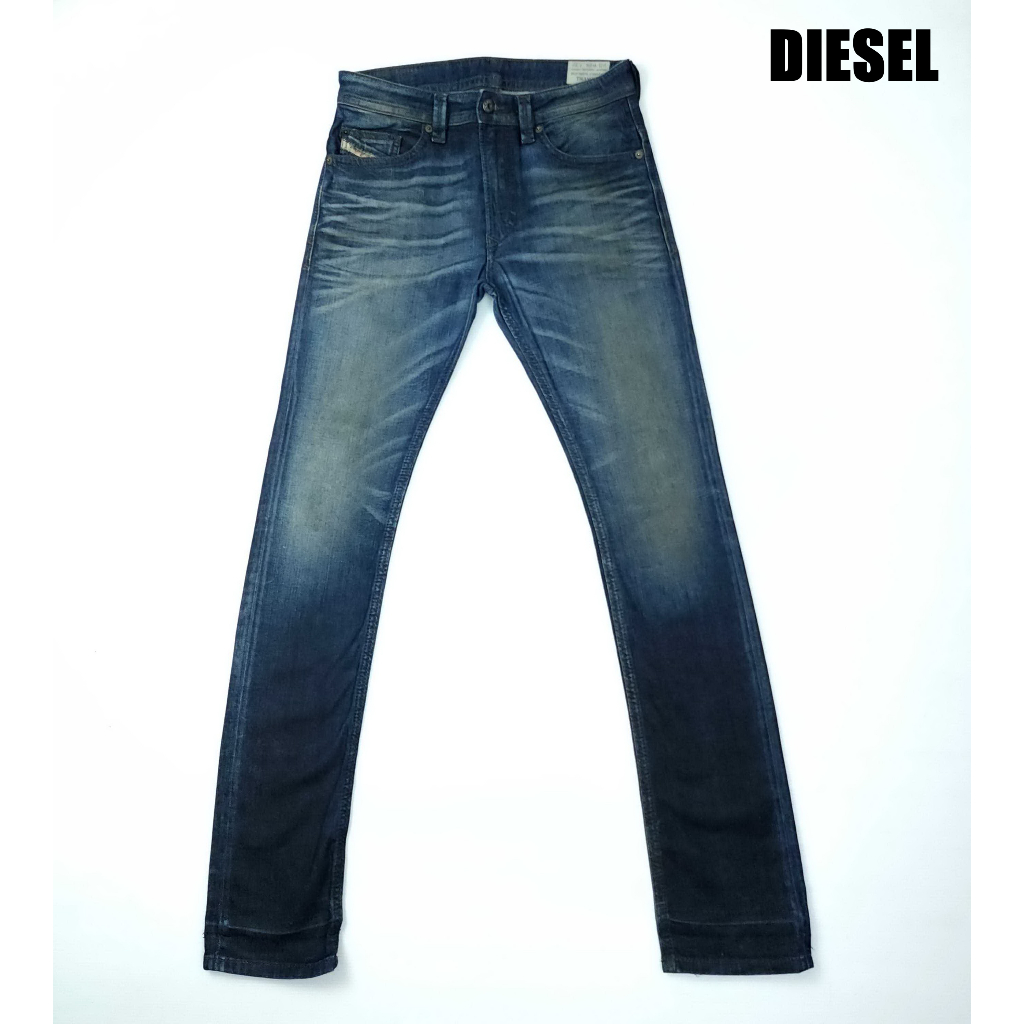 ยีนส์-diesel-เอว-31-เฟดจัด-สีเข้ม-ผ้านุ่มยืด-ขาเดฟ