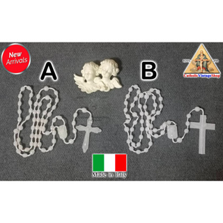 สายประคำ คาทอลิก สายประคำแม่พระ สายประคำเรืองแสง พายน้ำ ลูกประคำ Catholic Rosary ITALY คริสต์  สร้อยคอ อิตาลี