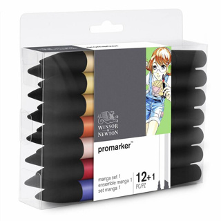 Promarker 12+1 Manga Set 1 มาร์คเกอร์ Winsor &amp; Newton