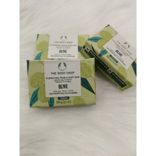 THE BODY SHOP OLIVE CLEANSING FACE & BODY BAR