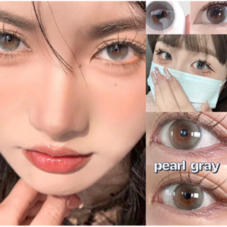 Pearl gray คอนเเทคเลนส์รายปี รุ่นSanctuary (ค่าอมน้ำ50%)วัสดุSilicone hydrogel