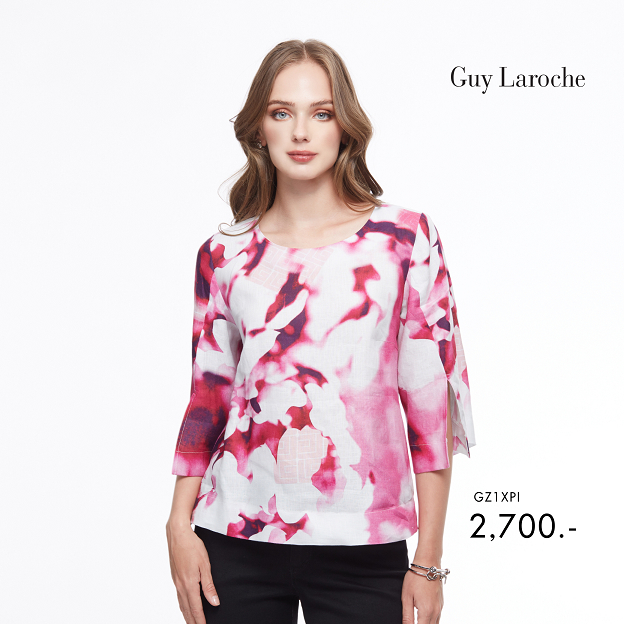 guy-laroche-เสื้อผู้หญิง-แขนยาว-เสื้อเบลาส์-สีชมพู-gz1xpi