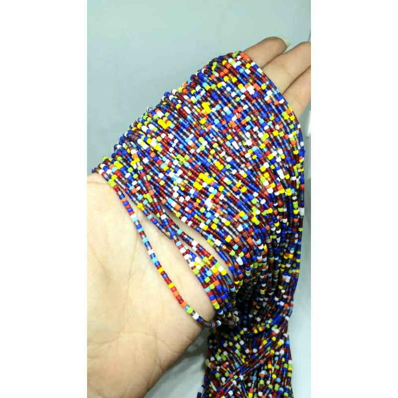 ลูกปัดแก้วหลากสี-1-เส้น-2-มม-อะไหล่ร้อยเครื่องประดับ-อะไหล่ร้อยสร้อย-multi-color-glass-beads-for-jewelry-makin-supplies