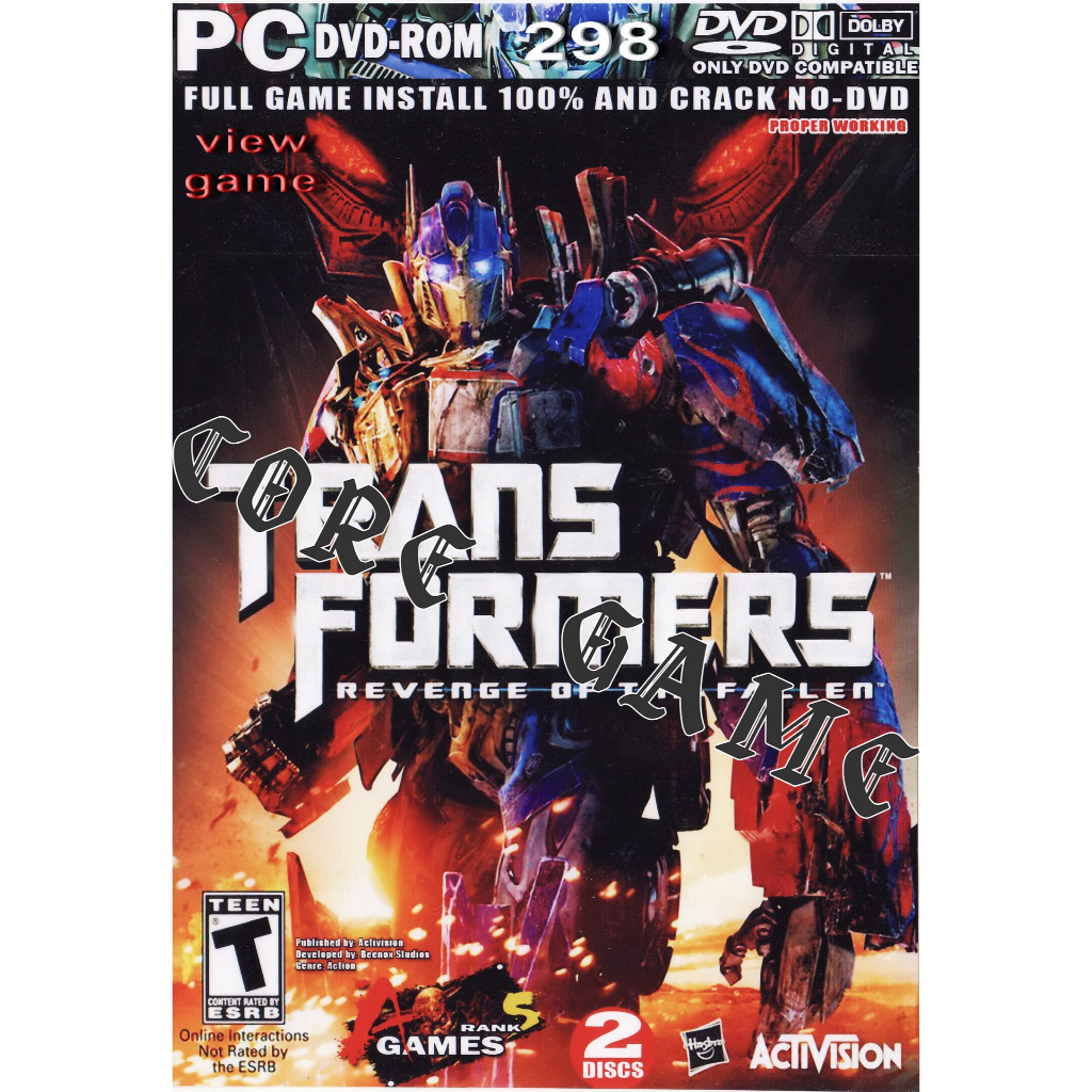 transformers-revenge-of-the-fallen-แผ่นเกมส์-แฟลชไดร์ฟ-เกมส์คอมพิวเตอร์-pc-โน๊ตบุ๊ค