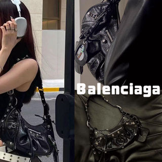 ✨Balenciaga Balenciaga LE CAGOLE กระเป๋าสะพายขนาดเล็ก/กระเป๋าสะพายไหล่/คลาสสิก/น่ารัก