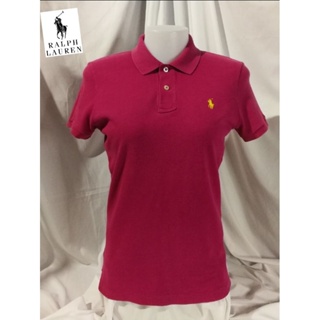 RALPH LAUREN​ Brand_2nd hand เสื้อโปโลทรงเข้ารูปผ้าฝ้าย​ 💯%/ Size M/ Made in Peru 🇵🇪​/ แท้มือสองกระสอบนำเข้า​