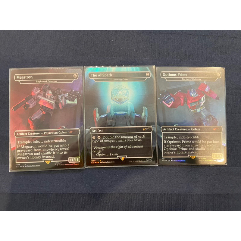 MTG　Optimus Prime vs. Megatron Foil Magic The Gathering Transformers MTG Secret Lair Transformers