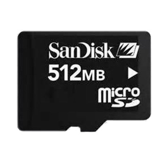 SanDisk  512MB  MicroSD Memory Card การ์ดเก่า กล้องเก่า การ์ดโทรศัพท์