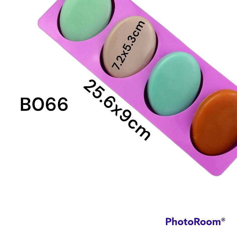 คละสี-พิมพ์วงรี-b066-พิมพ์สบู่-พิมพ์สบู่ก้อน-พิมพ์วุ้น-พิมพ์ขนมชั้น-พิมพ์ทำขนม-พิมพ์ซิลิโคลน-แม่พิมพ์ทำขนม