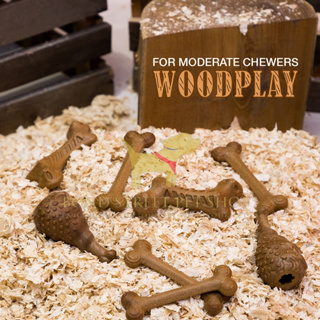 Fofos Wood Play ของเล่นสุนัข ของเล่นไม้ช่วยขัดฟัน สำหรับสุนัขทุกวัย