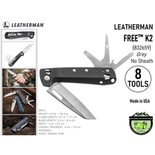 Leatherman FREE® K2 Tools 8 #Gray{832653}
