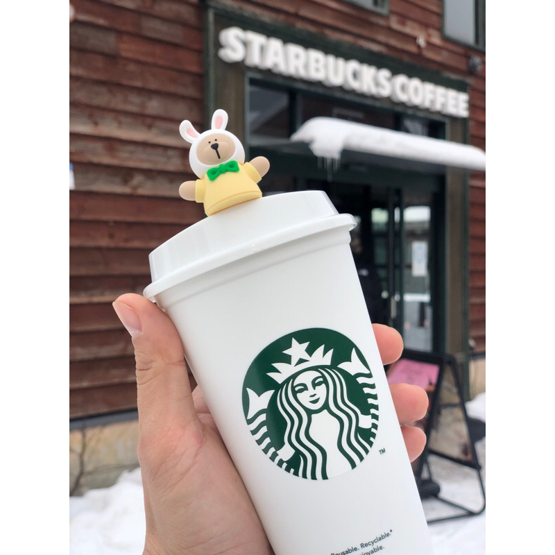 🇯🇵 Starbucks Reusable Cup 473ml & Bearista Stopper Rabbit ของแท้จากประเทศญี่ปุ่น Shopee Thailand