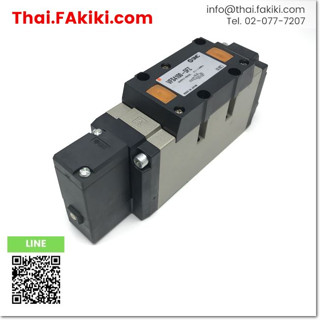 พร้อมส่ง,(C)Used, VFS4100-5FZ solenoid valve ,โซลินอยด์วาล์ว สเปค DC24V 5port ,SMC (66-005-841)