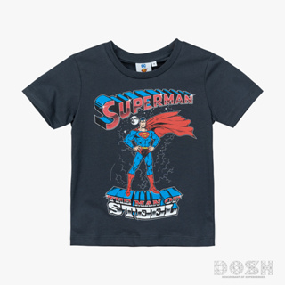 DOSH BOYS T-SHIRTS JUSTICE LEAGUE-SUPERMAN เสื้อยืดคอกลมเด็กชาย DSBT5127-GB