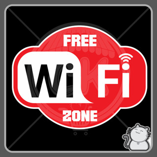 ป้ายพีพีบอร์ด FREE WIFI