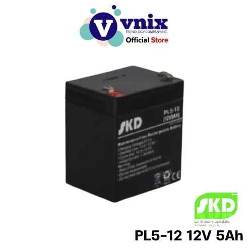 SKD PL5-12 แบตเตอร์รี่แบบแห้ง 12V 5Ah Battery for Protech-850 UPS By ...