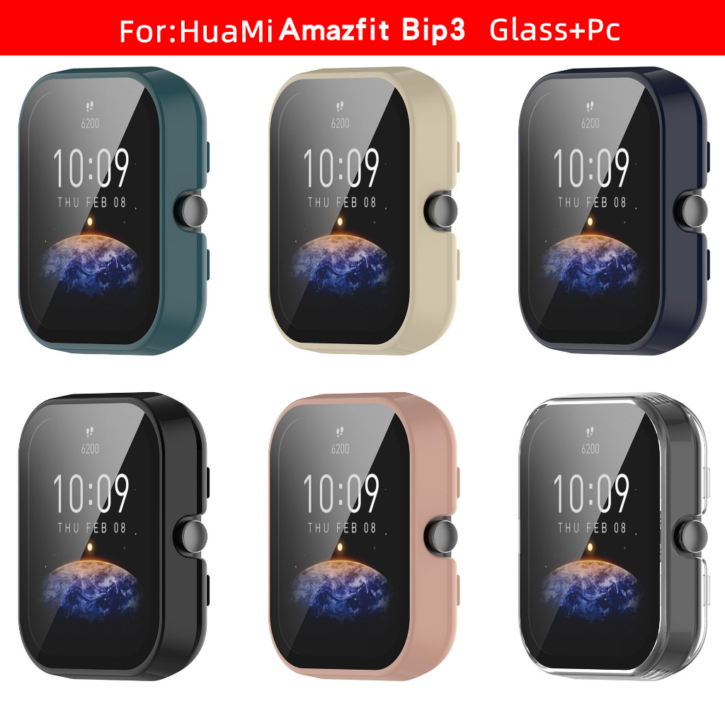 ภาพหน้าปกสินค้าที่ครอบป้องกันหน้าจอสำหรับ Huami Amazfit Bip 3/3 Pro เคสนาฬิกาAmazfit Bip 3Proฟิล์มกระจกนิรภัยดูอุปกรณ์เสริมกรอบ จากร้าน pasuthornruengsuragul บน Shopee