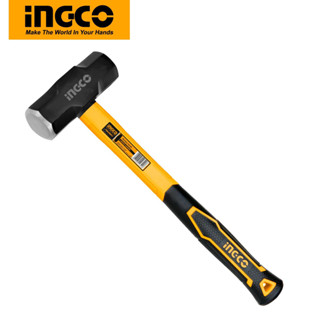 INGCO ค้อนปอนด์ 2 ปอนด์ 2lb Sledge Hammer รุ่น HSLH8802  ด้ามจับไฟเบอร์จับกระชับมือ B