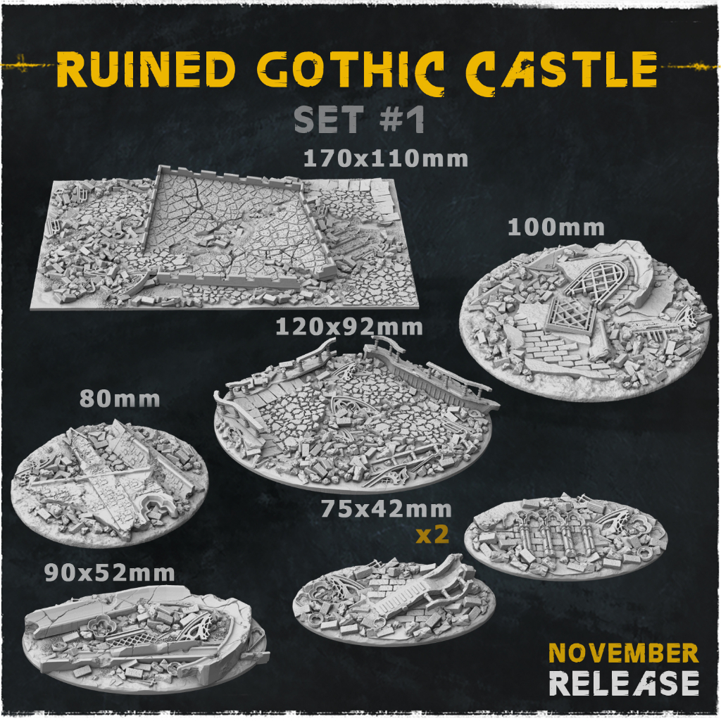 ruined-gothic-castle-base-ฐานโมเดล-miniature-tabletop-war-games-designed-by-zabavka