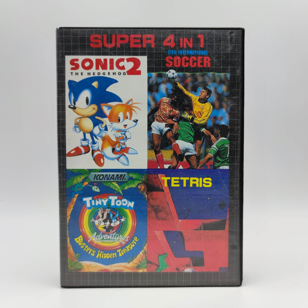 4 in 1 ตลับรวมเกม [bootleg] Sonic 2 - Tiny Toon - Soccer - TETRIS งาน ...