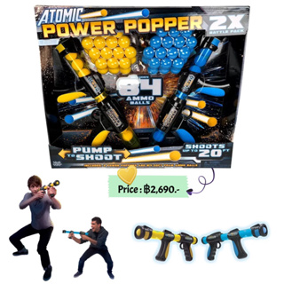 Atomic Power Popper With 84 Foam Balls - 2 Pack (4+ Years)