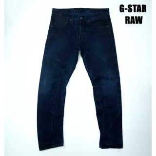 ยีนส์ G-Star Raw เอว 36 ทรงขาโค้ง ผ้าด้านแตกลายสวย ขาเดฟ