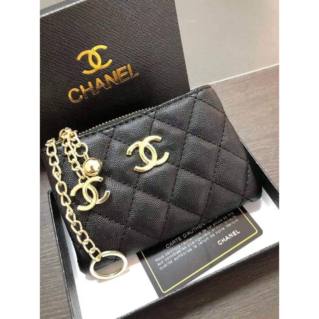 กระเป๋าสตางค์-chanel-กระเป๋าสตางค์-เก๋-ๆ-สวย-ๆ-สินค้ามีกล่อง-ขนาด-13x20-cm